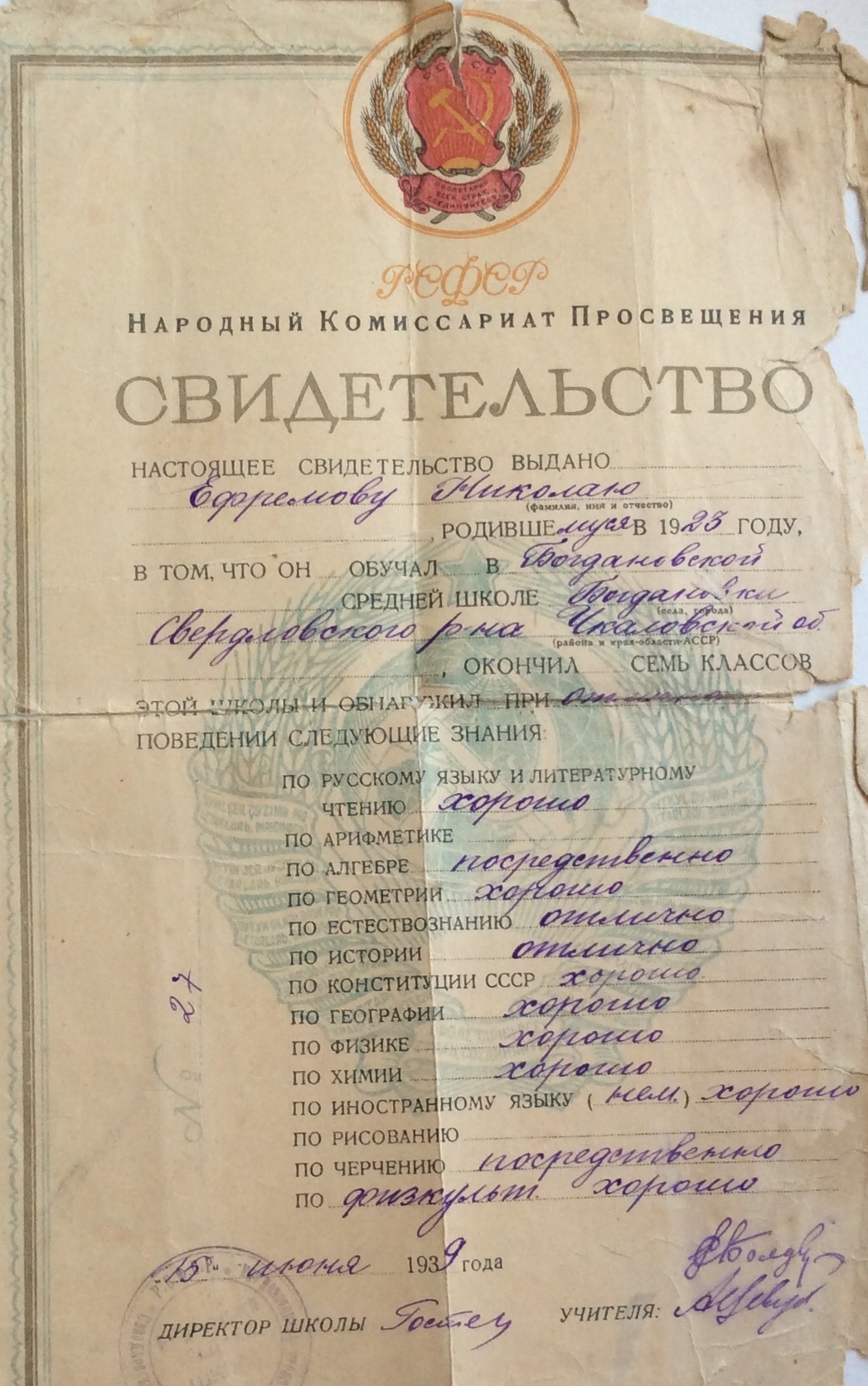 аттестат